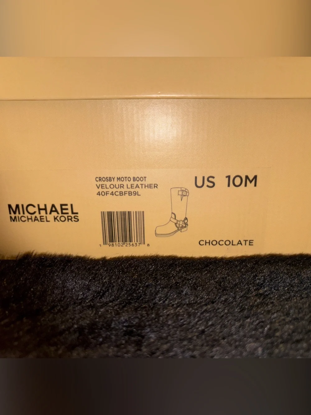 Michael Kors Crosby Suede Moto Boot - Picture 6 of 6